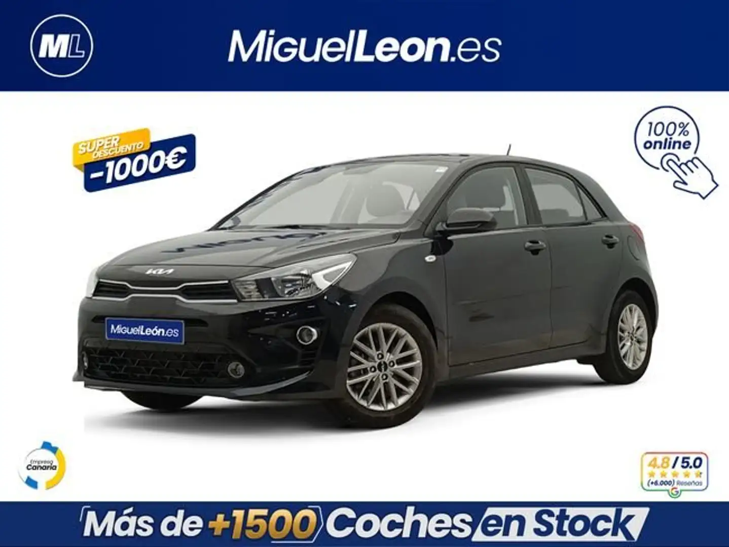 Kia Rio 1.0 T‑GDi 100 CV (73 kW) Negro - 2