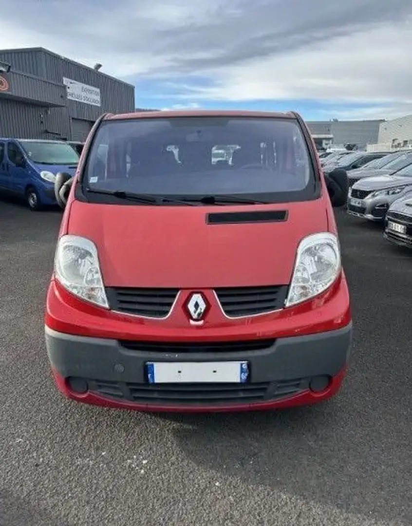 Renault Trafic II PASSENGER L2H1 1200 2.0 DCI 115CH AUTHENTIQUE Rouge - 2