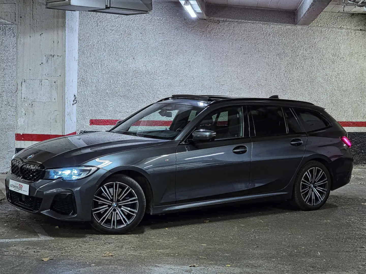 BMW 316 Touring G21 M340D xDrive Hybride 1ère Main Gris - 2