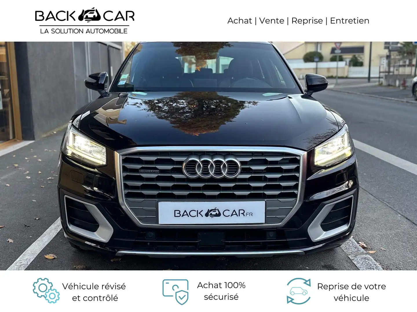 Audi Q2 2.0 TDI 150 ch S tronic 7 Quattro S Line Noir - 2