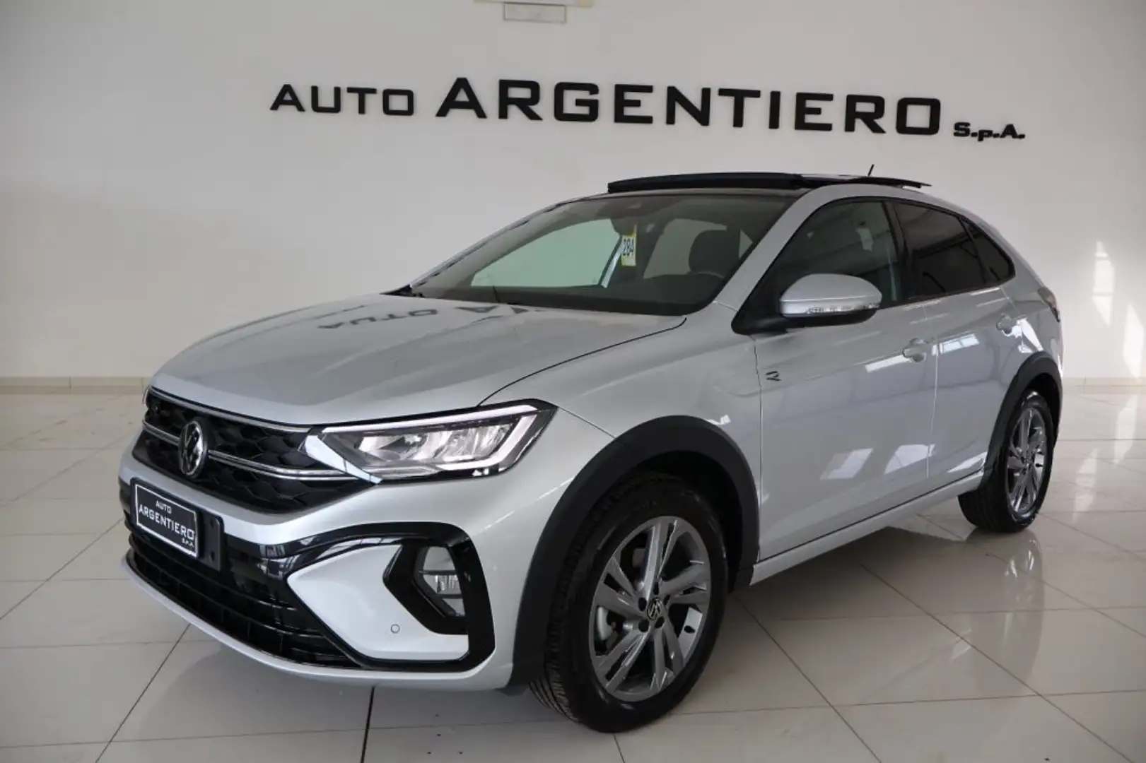 Volkswagen Taigo 1.0 TSI 115 CV R-Line TETTO NAVI LED Argento - 1