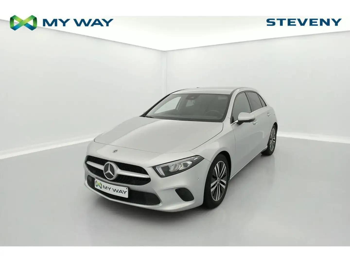 Mercedes-Benz A 200 A200 Ess 120kW(163ch) BOITE AUTO * GPS * CAM RECUL Zilver - 1
