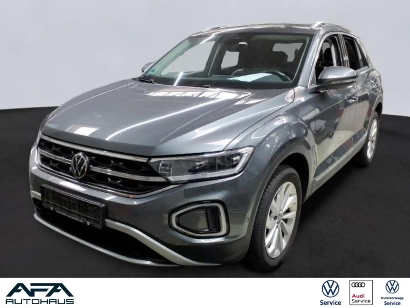 Volkswagen T-Roc 1.5 TSI STYLE DSG AHK*LED*Navi*ACC*App-Co. Gris - 1