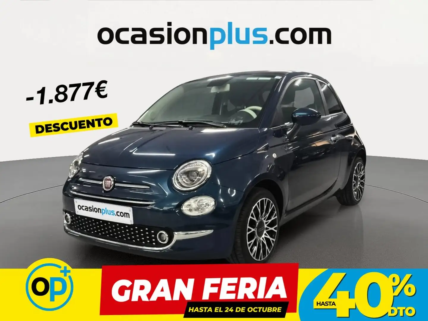 Fiat 500 1.0 Hybrid Dolcevita 52kW Azul - 1