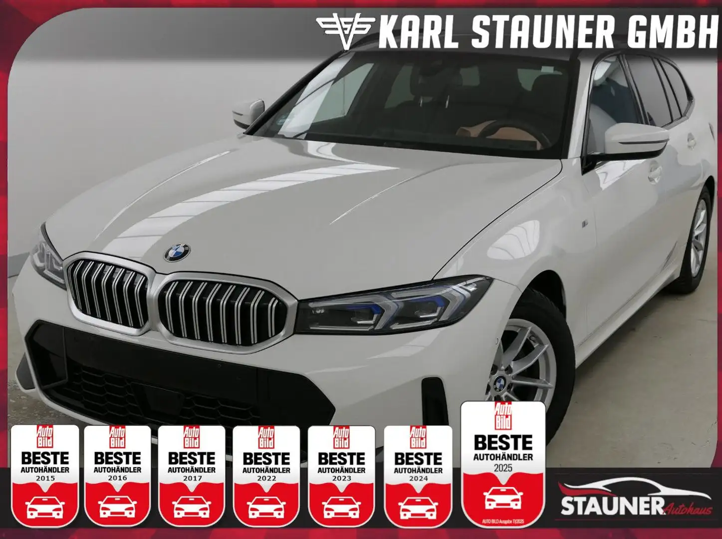 BMW 320 i Touring M-Sport HEAD-UP MEMORY ABSTANDSTEMP Weiß - 1