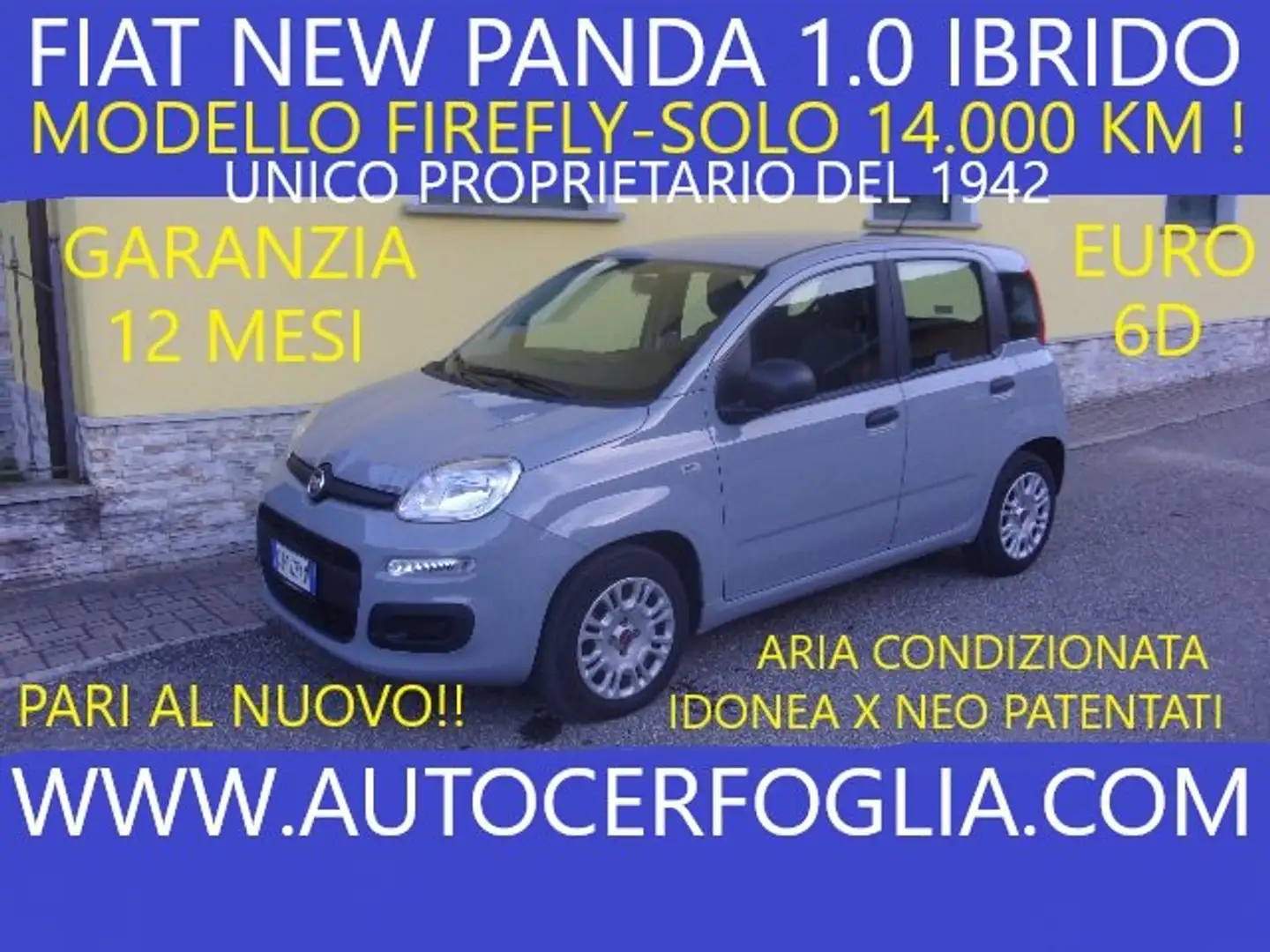Fiat Panda III 2021 1.0 firefly hybrid -SOLO 14.000 KM!!! Gris - 1