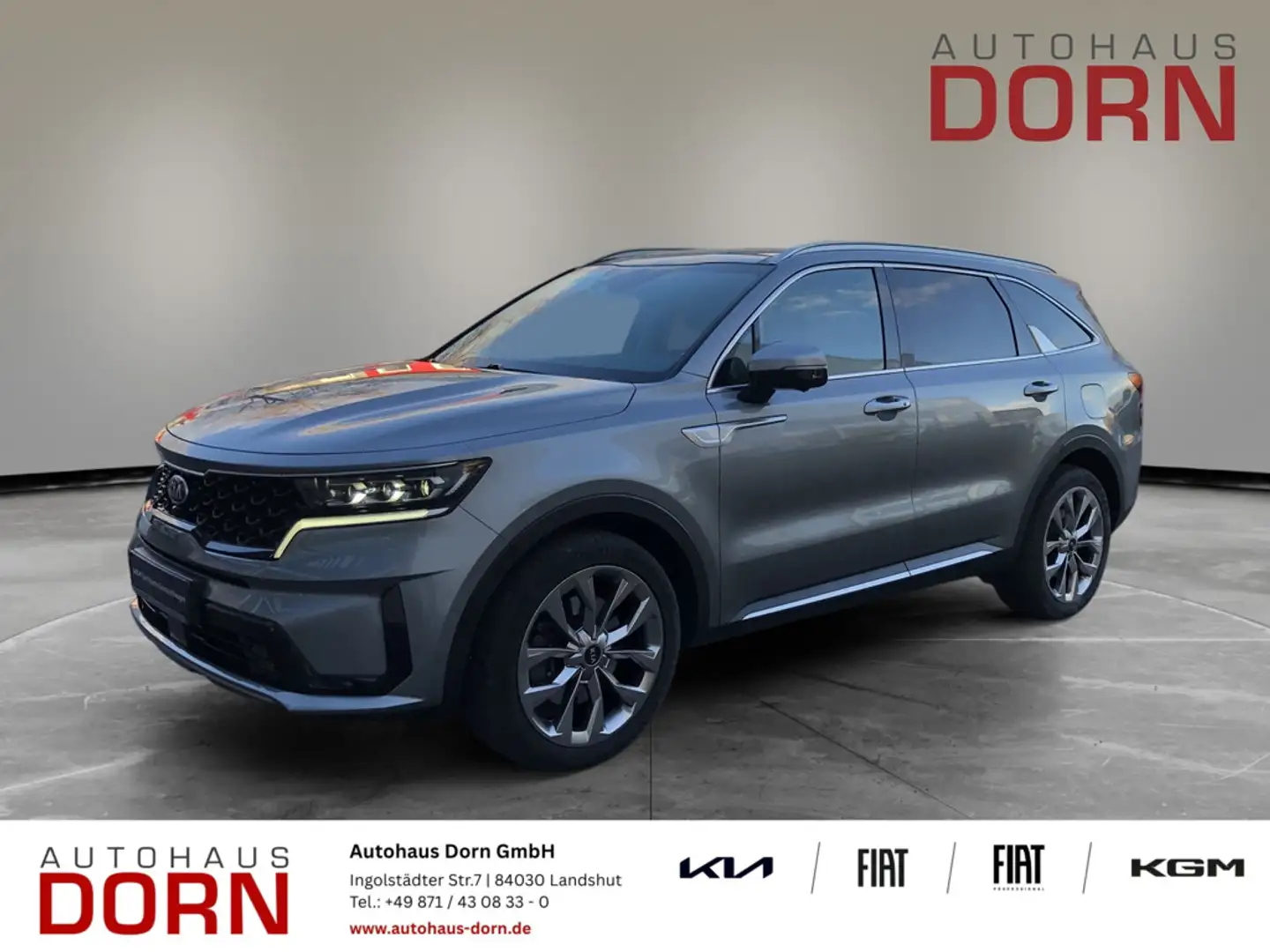 Kia Sorento Platinum 2.2D AWD DCT8 Glasdach Sporty Gris - 1