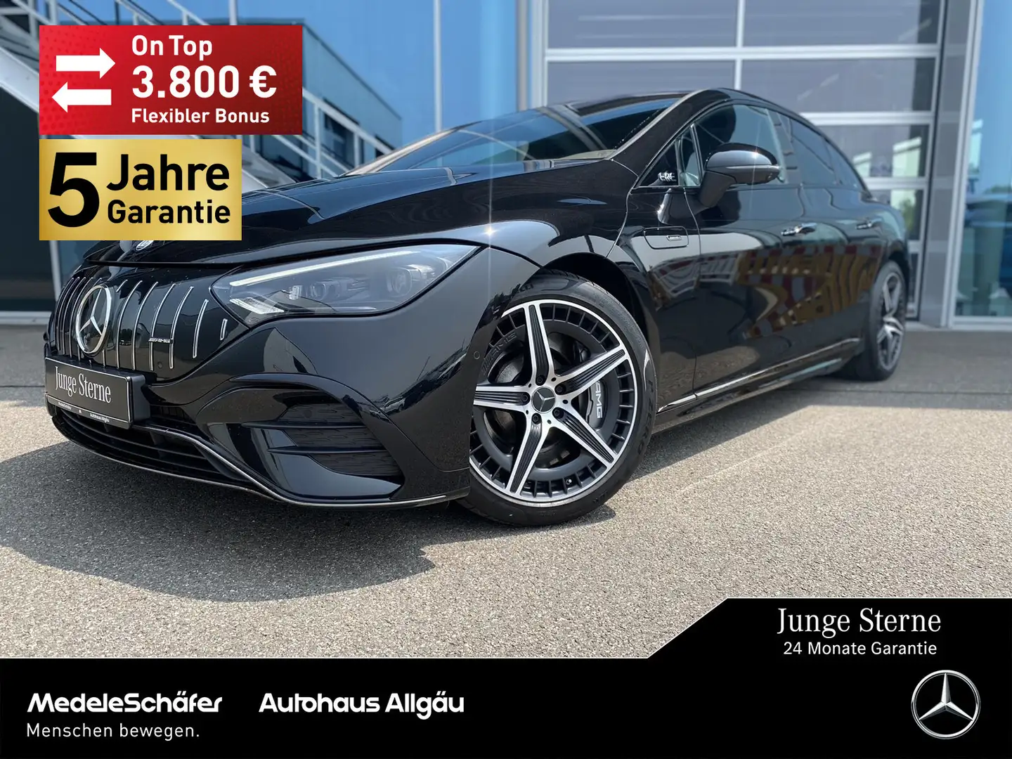 Mercedes-Benz EQE 53 EQE 53 AMG 4M+ Night V-max Dyn+ MASSAGE HuD AHK Czarny - 1