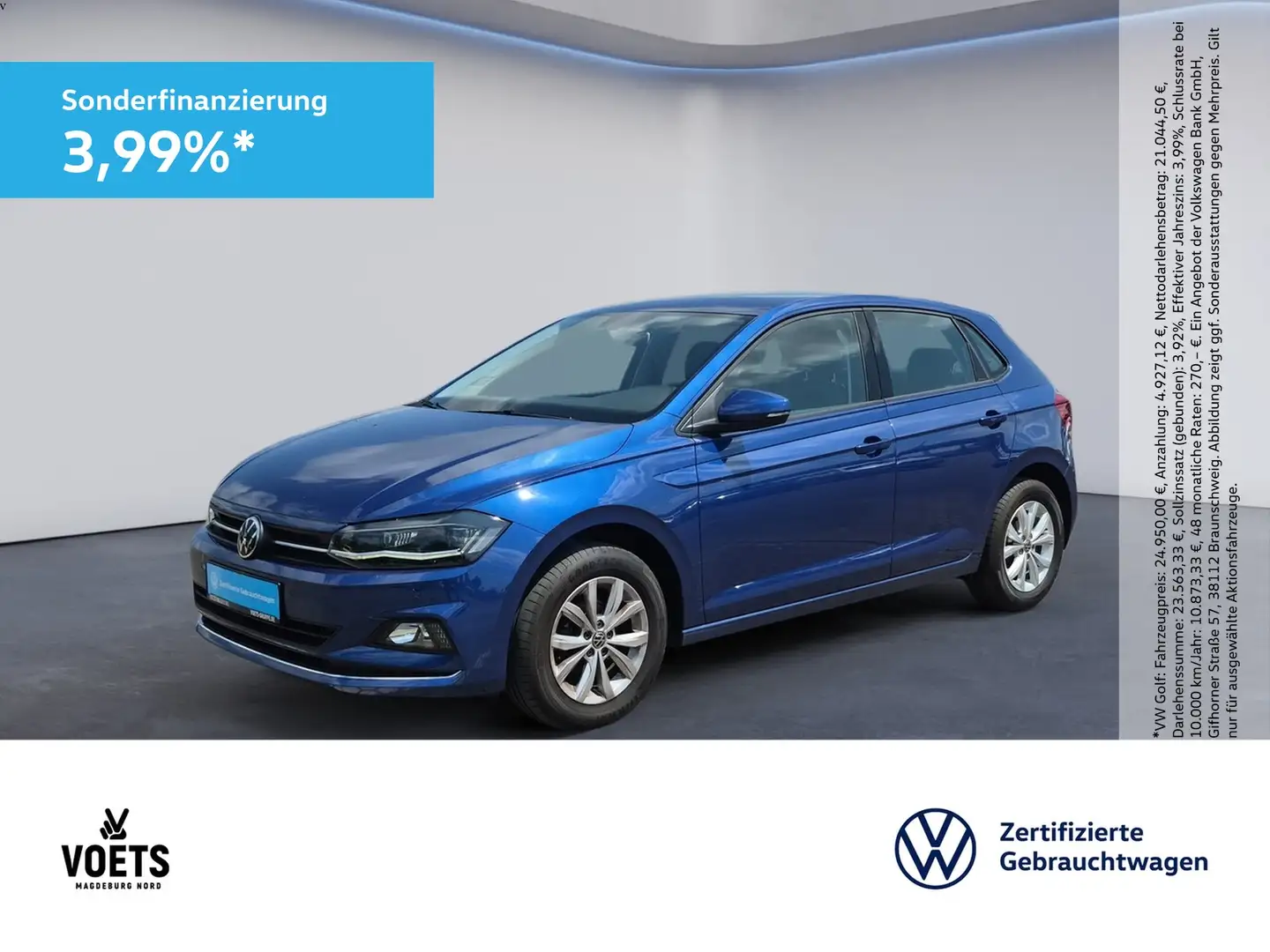 Volkswagen Polo 1.0TSI HIGHLINE LED+PDC+Sitzhzg. Blue - 1