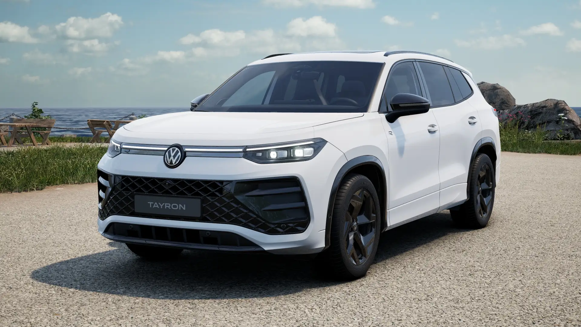 Volkswagen Tayron 2.0 TDI DSG 4M R-Line MATRIX PANO AHK Weiß - 2