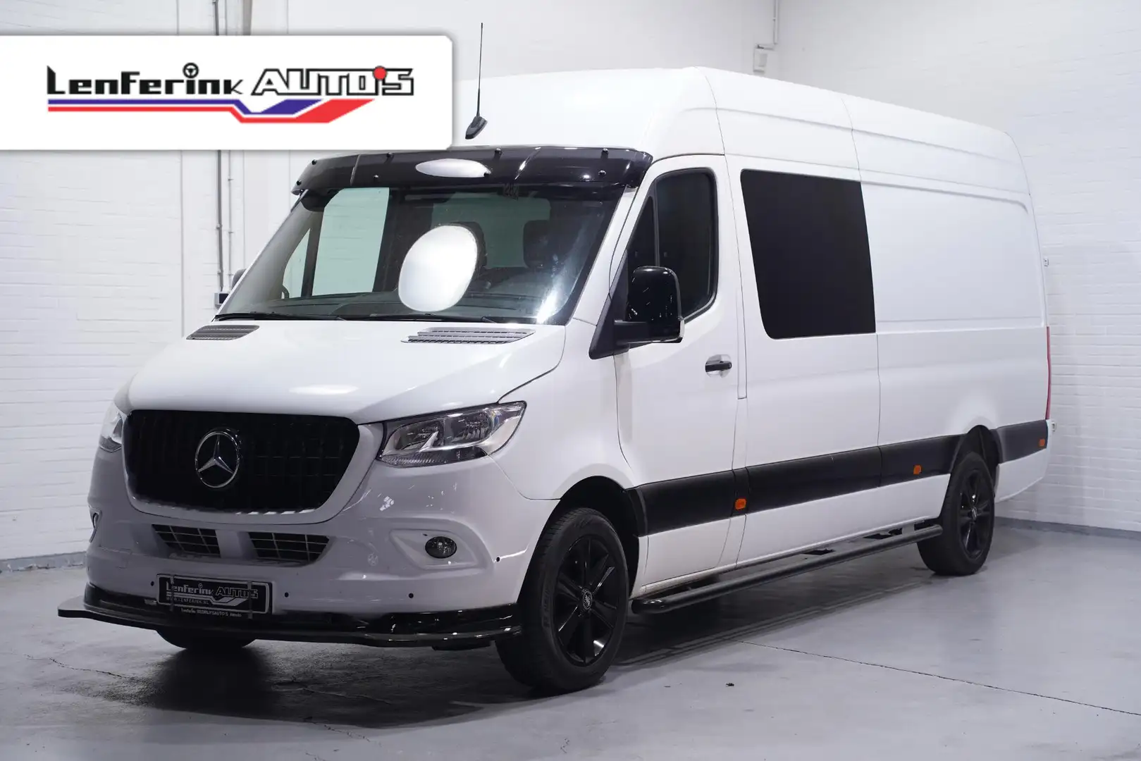 Mercedes-Benz Sprinter 315 CDI 150 pk L3H2 Dubbel Cabine Navi 360 Camera, Blanc - 1