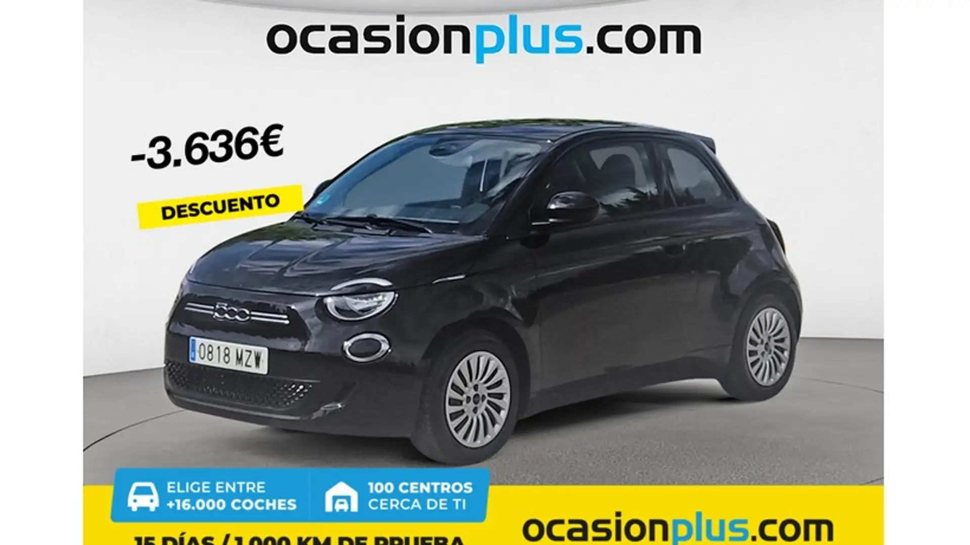 Fiat 500e Action 70KW Negro - 1