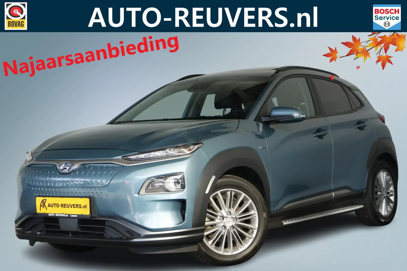 Hyundai KONA EV Premium 64 kWh / Opendak / LED / Leder / HUD Azul - 1