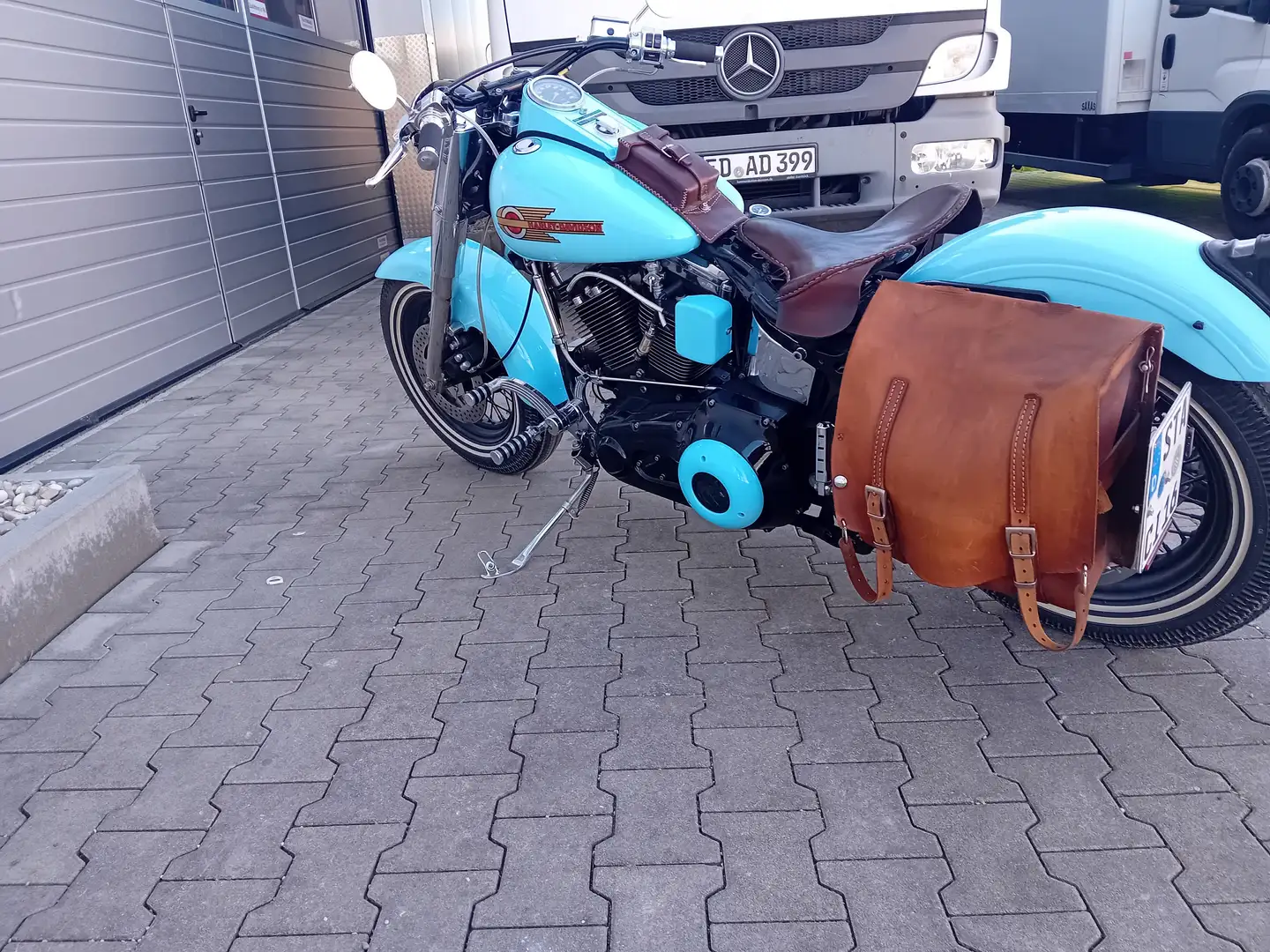 Harley-Davidson Fat Boy FXST Albastru - 2