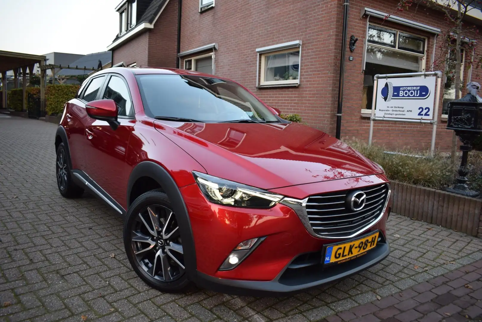 Mazda CX-3 2.0 SkyActiv-G 120 Dynamic AUTOM/NAVI/AIRCO-ECC/CR Rot - 2
