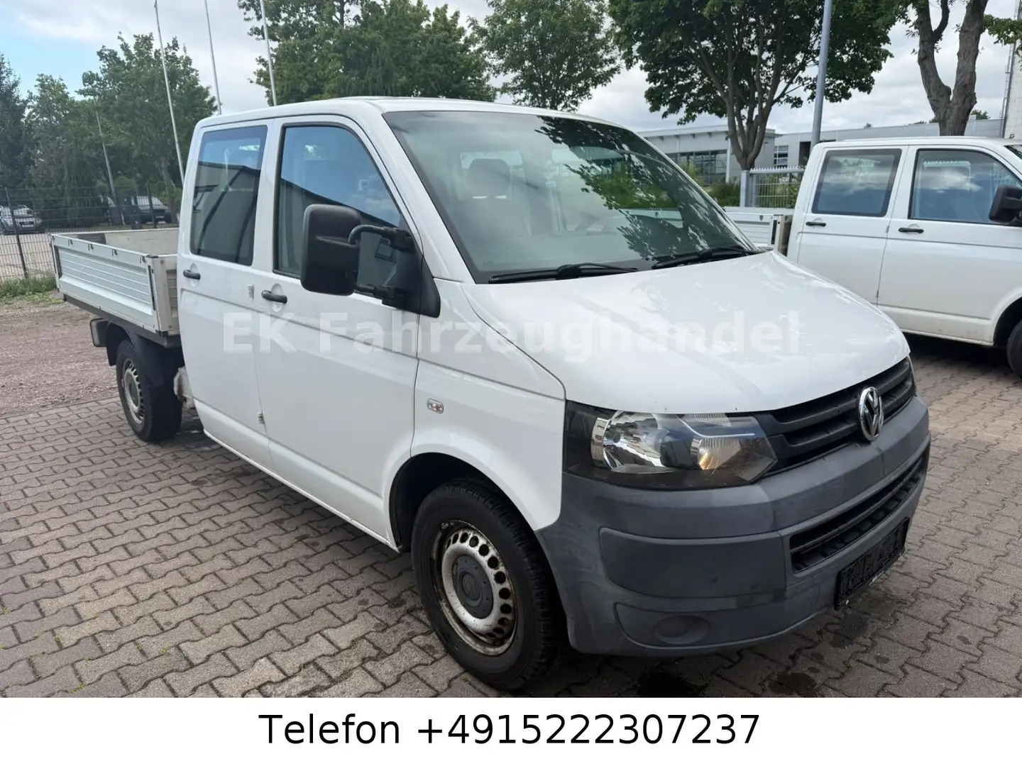 Volkswagen T5 Transporter Pritsche Doppelkabine Weiß - 2