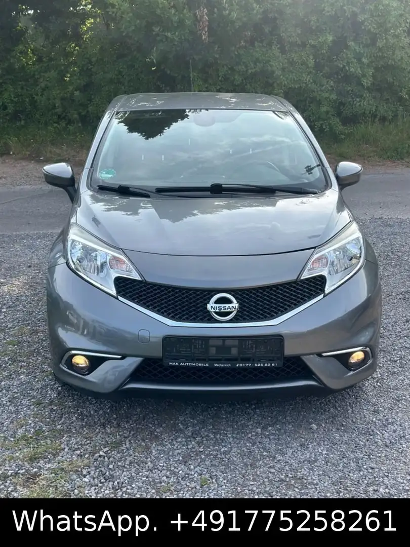 Nissan Note Tekna Navi,Kamera,Leder,SHZG,Euro6 Grijs - 2