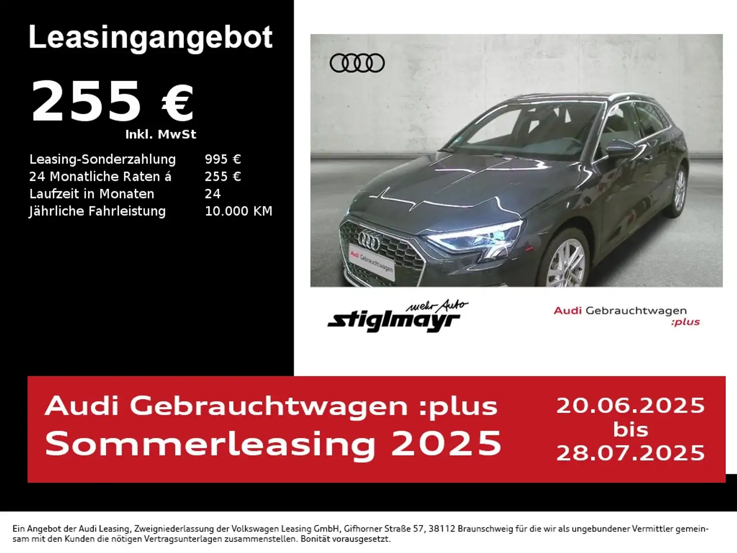 Audi A3 Advanced 40 TFSIe LED+NAVI+VC Grijs - 1
