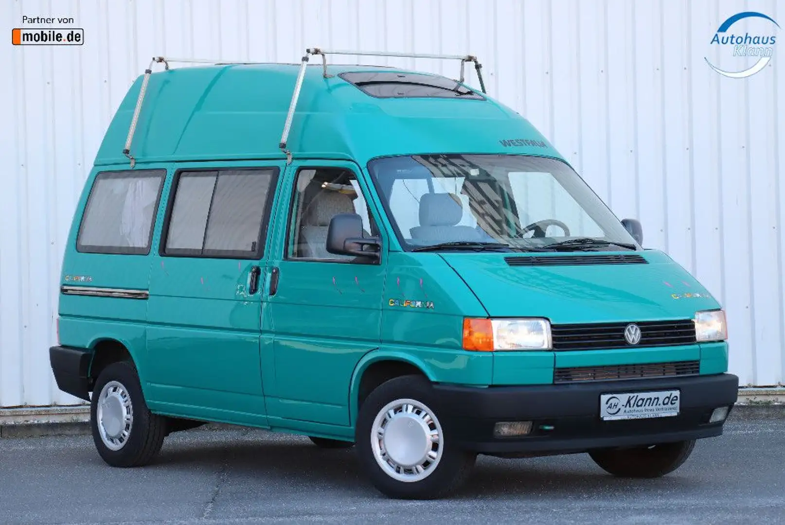 Volkswagen T4 California T4 2.4D 77PS California Coach Hochdach 1.Hand Groen - 1