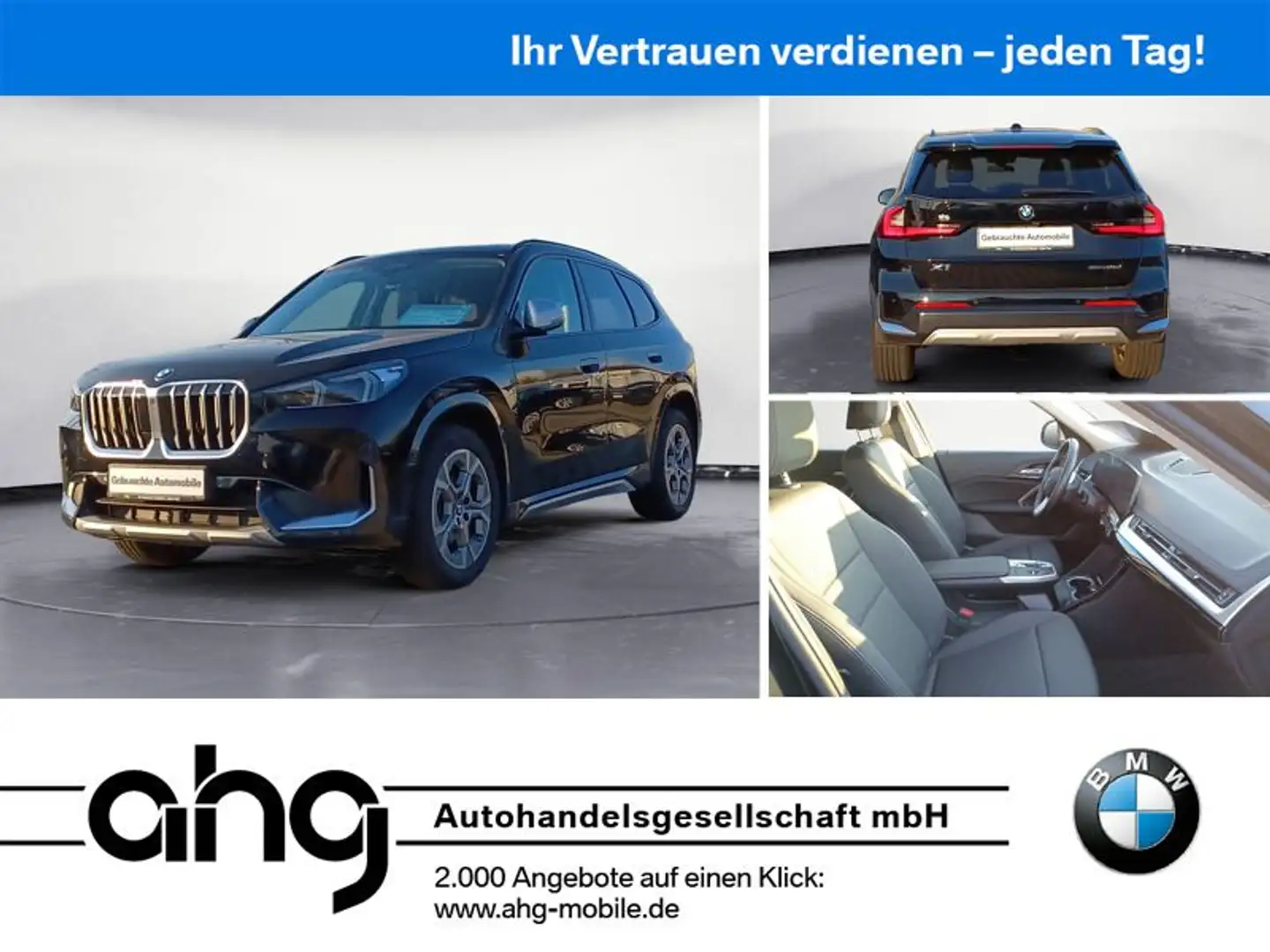 BMW X1 sDrive18d Navi PDC AHK MP3 Schn. Nero - 1