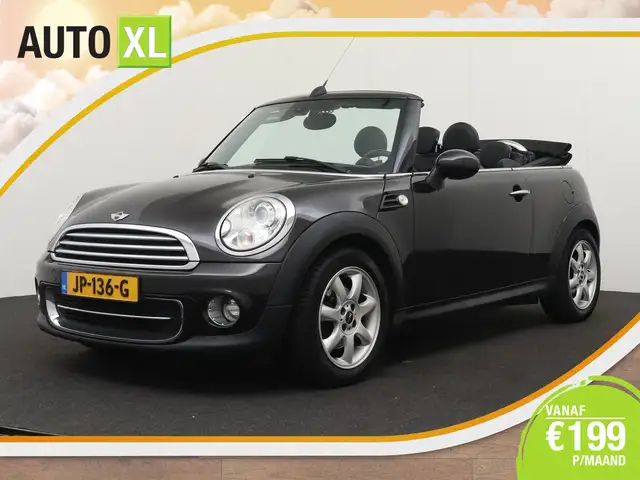 MINI Cooper Cabrio 1.6 123 PK Chili Climate Leder Navi