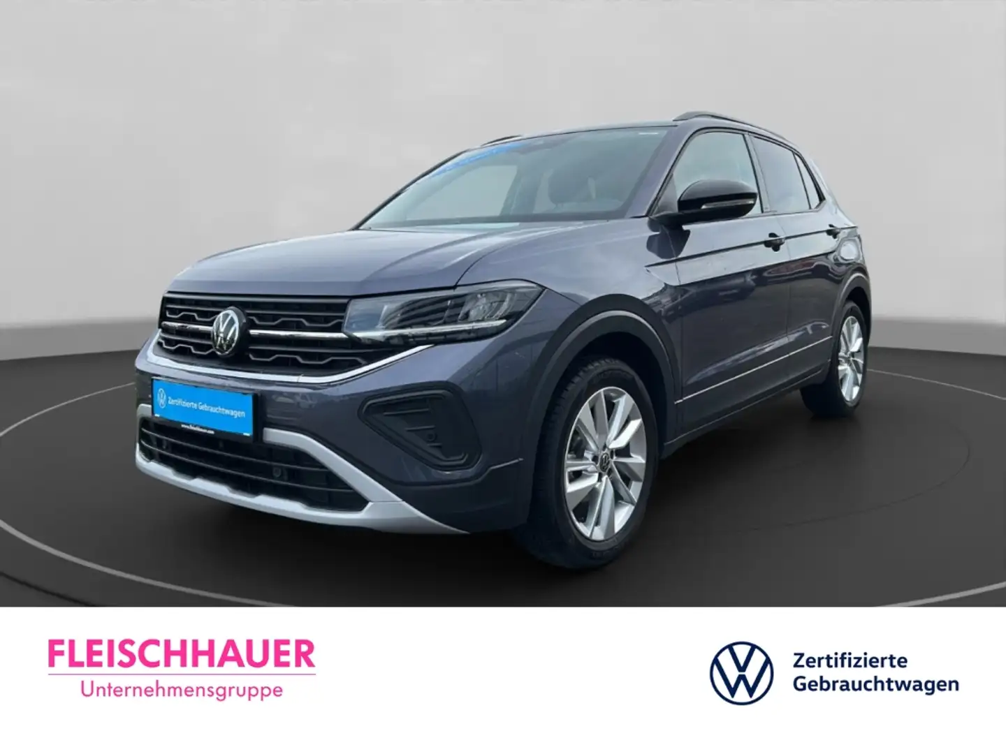 Volkswagen T-Cross TSI Goal 1.0 Life+LED+SHZ+ACC+NAVI+DAB Grau - 1
