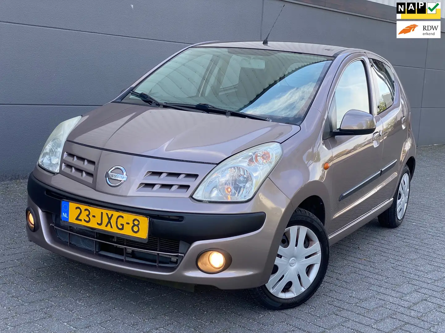 Nissan Pixo 1.0 Acenta/5drs/nap/2e EIG/ dealeronderhouden/ 1ja Beige - 1