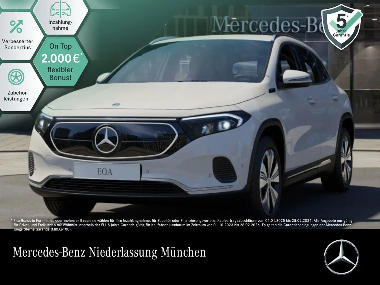 Mercedes-Benz EQA 250 PROG+ADVANCED+AHK+KAMERA+SPUR Weiß - 1