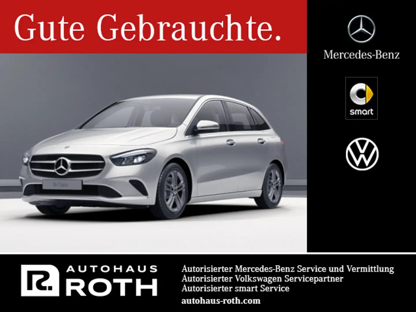 Mercedes-Benz B 220 B 220 4M NAVI AHK LED KAMERA Sitzhzg Allrad Navi Argent - 1