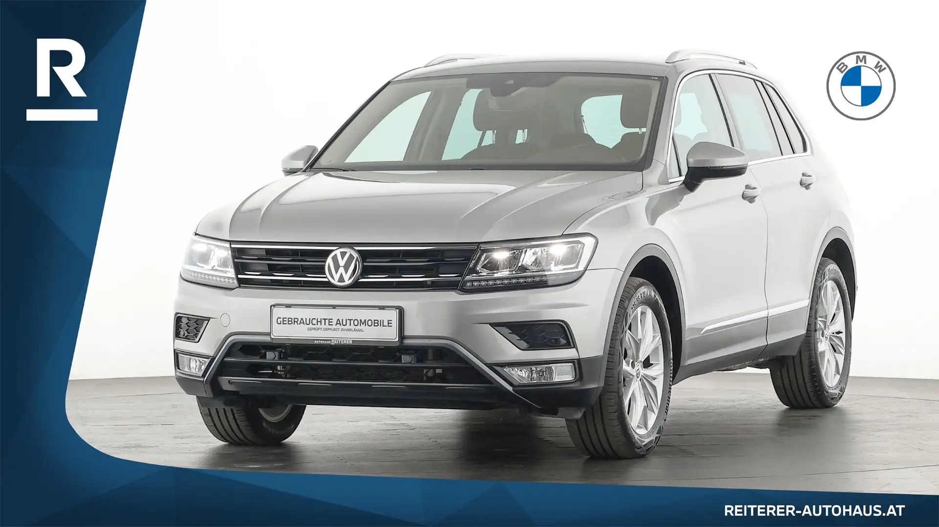 Volkswagen Tiguan 2,0 TDI SCR 4Motion Hig *Head-UP *AHK Silber - 1