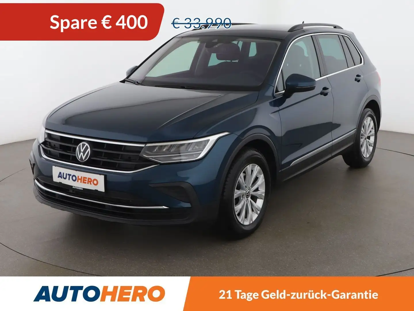 Volkswagen Tiguan 1.5 TSI ACT Life *ACC*LED*NAVI*SPUR*HUD*CAM* Blau - 1