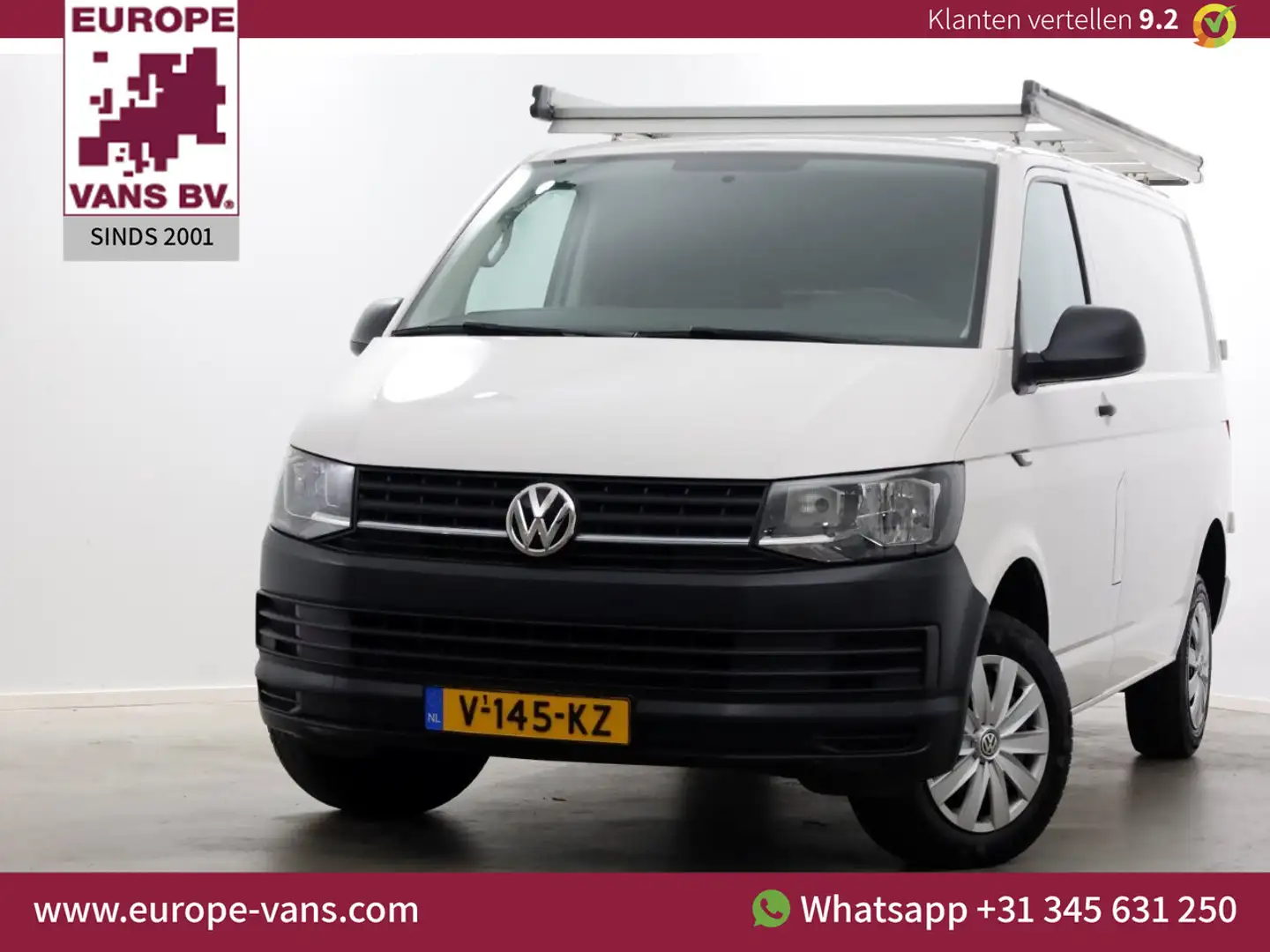 Volkswagen T6 Transporter 2.0 TDI 102pk E6 L1H1 Trendline Airco/Imperiaal 06 Wit - 1