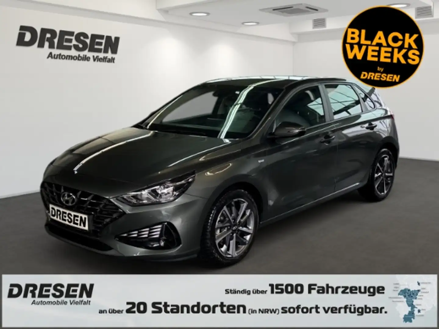 Hyundai i30 1.0 T-GDI Trend Navi*Kamera*Sitzheizung*Klimatroni Gris - 1