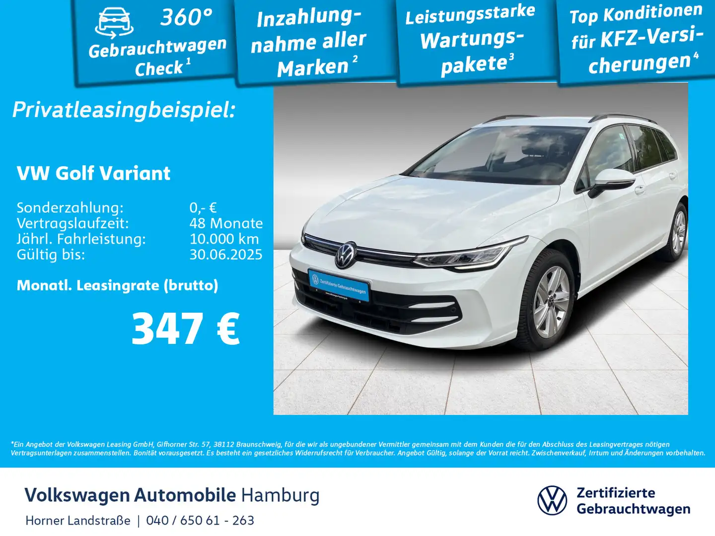 Volkswagen Golf Variant Golf VIII Variant Life 1.5 eTSI DSG Sitzheizung Weiß - 1