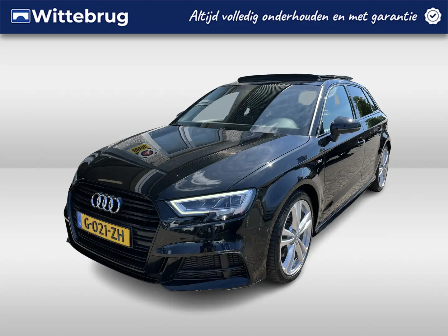 Audi A3 Sportback 40 TFSI 2x S-Line / AUTOMAAT/ 190 PK/ PA Zwart - 1