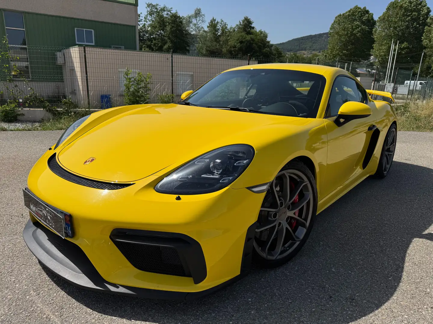 Porsche Cayman 718 4.0i GT4 420 ch PDK Clubsport PDLS+ BOSE Jaune - 1