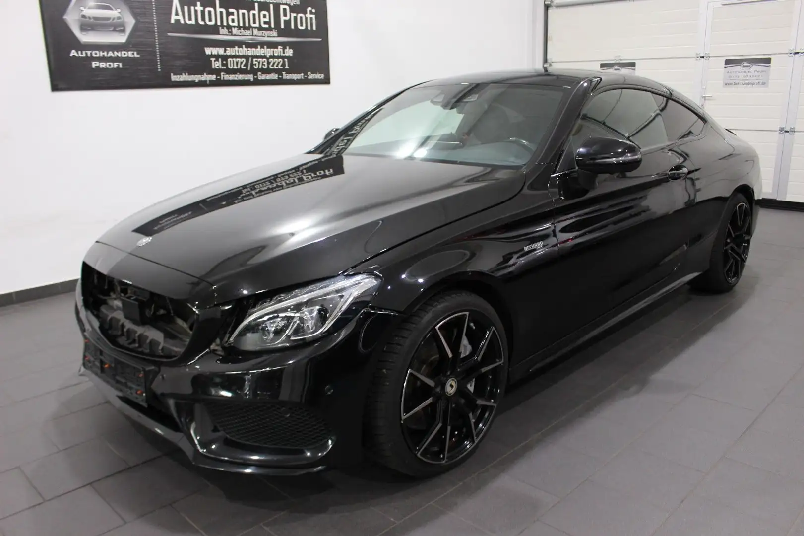 Mercedes-Benz C 43 AMG Coupe 4Matic BURMESTER 360 PANO VOLL SH Fekete - 1