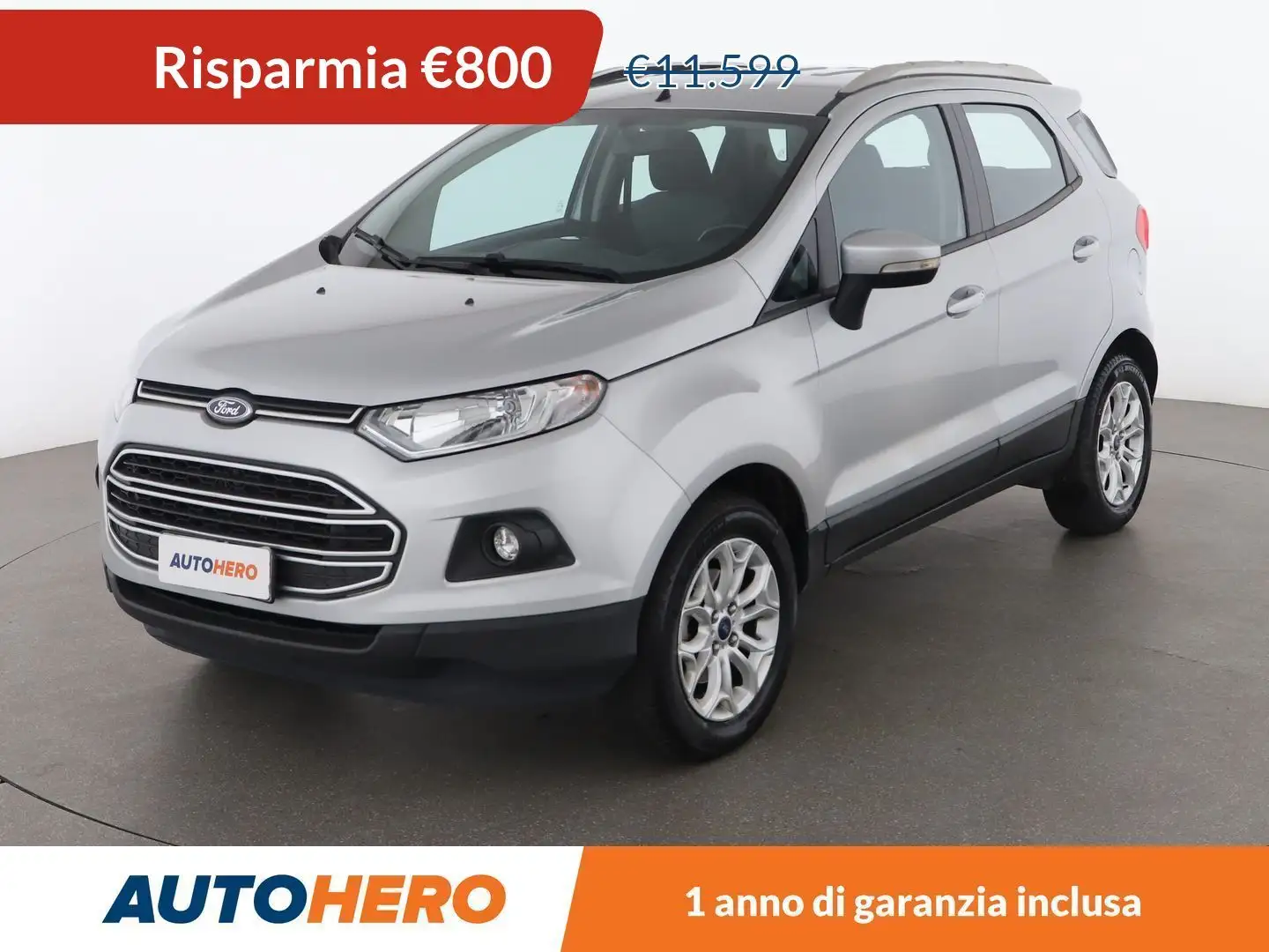 Ford EcoSport 1.0 EcoBoost Plus 125 CV Argento - 1