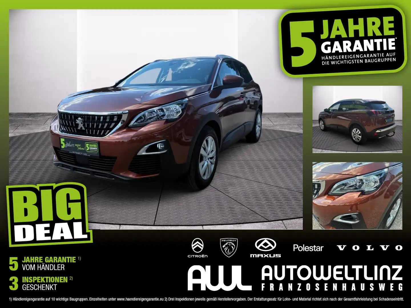 Peugeot 3008 1.2 PureTech 130 Active 2xKlima+KlimaA+LM Braun - 1
