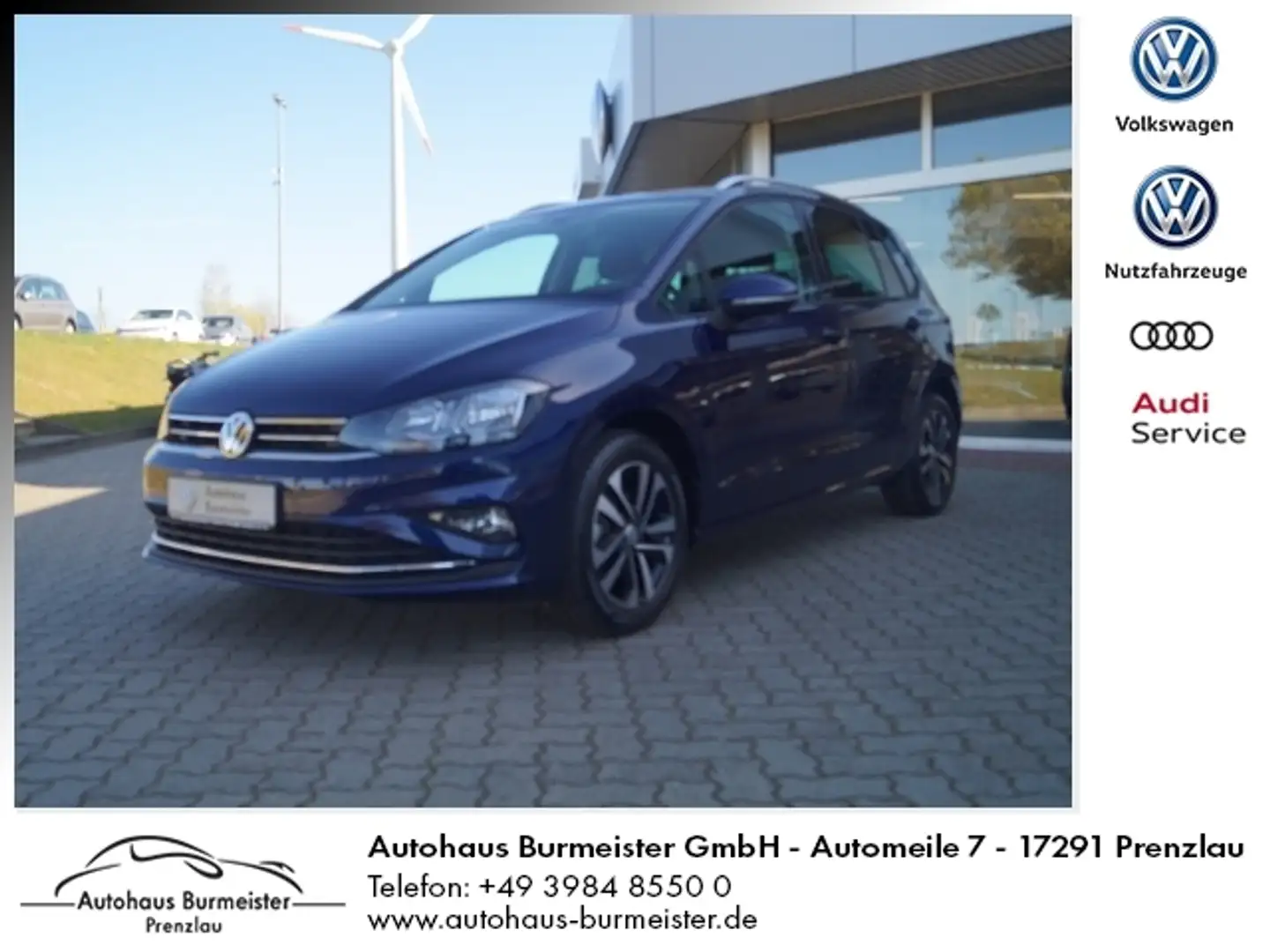 Volkswagen Golf Sportsvan 1.0 TSI "UNITED", Rear view, ACC Bleu - 1