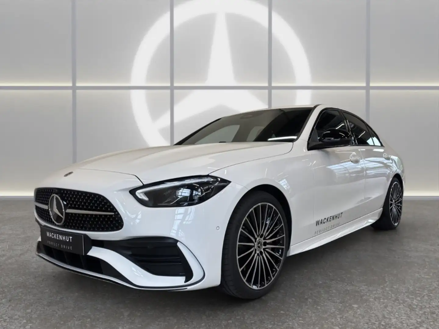 Mercedes-Benz C 220 d EDITION AMG LINE NIGHT+DIST+NAVI PR+360° Fehér - 1