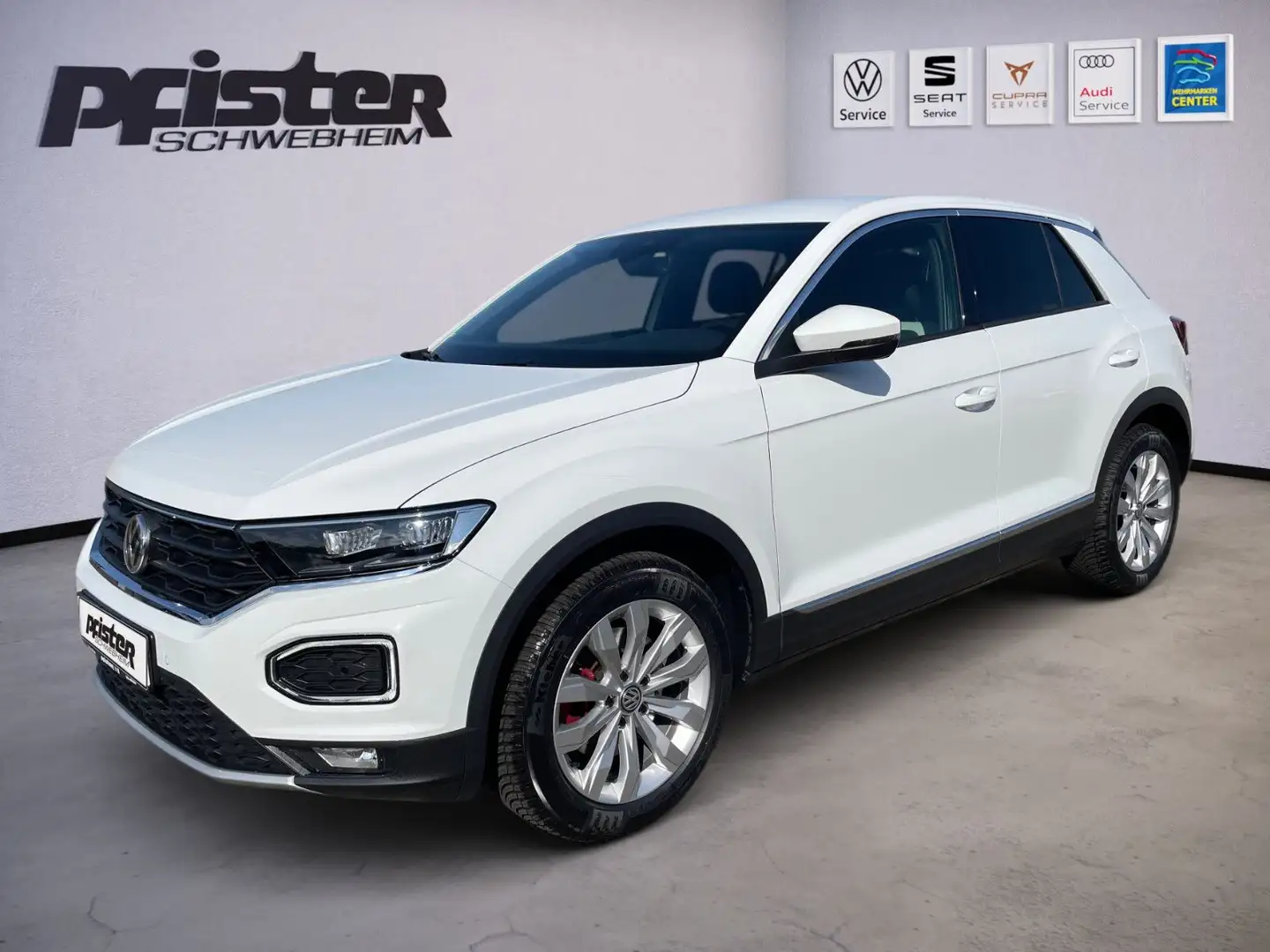 Volkswagen T-Roc 1.5 TSI DSG Sport+AHK+LED+NAVI Weiß - 1