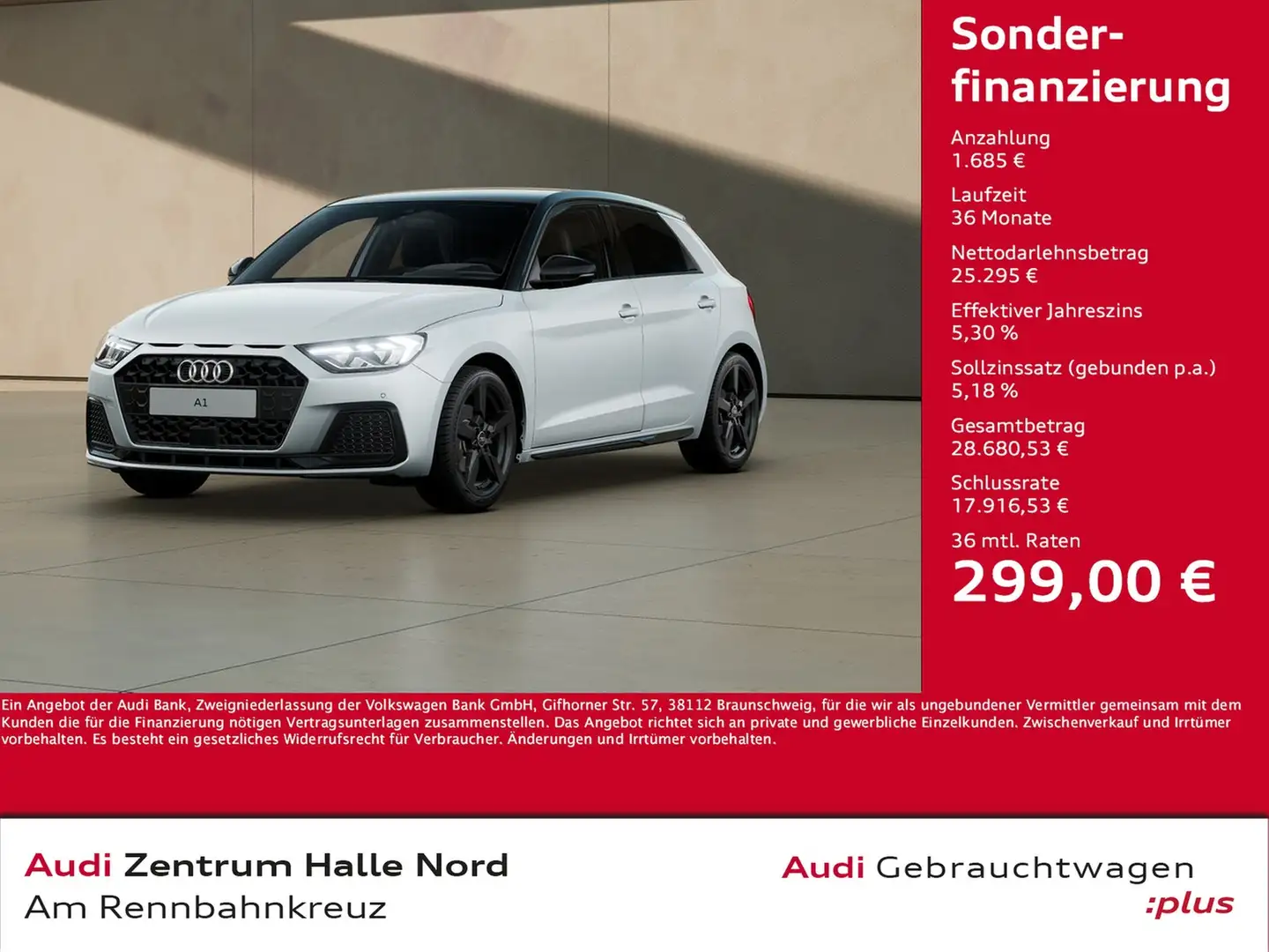 Audi A1 Sportback 30 TFSI advanced S tronic Blanc - 1