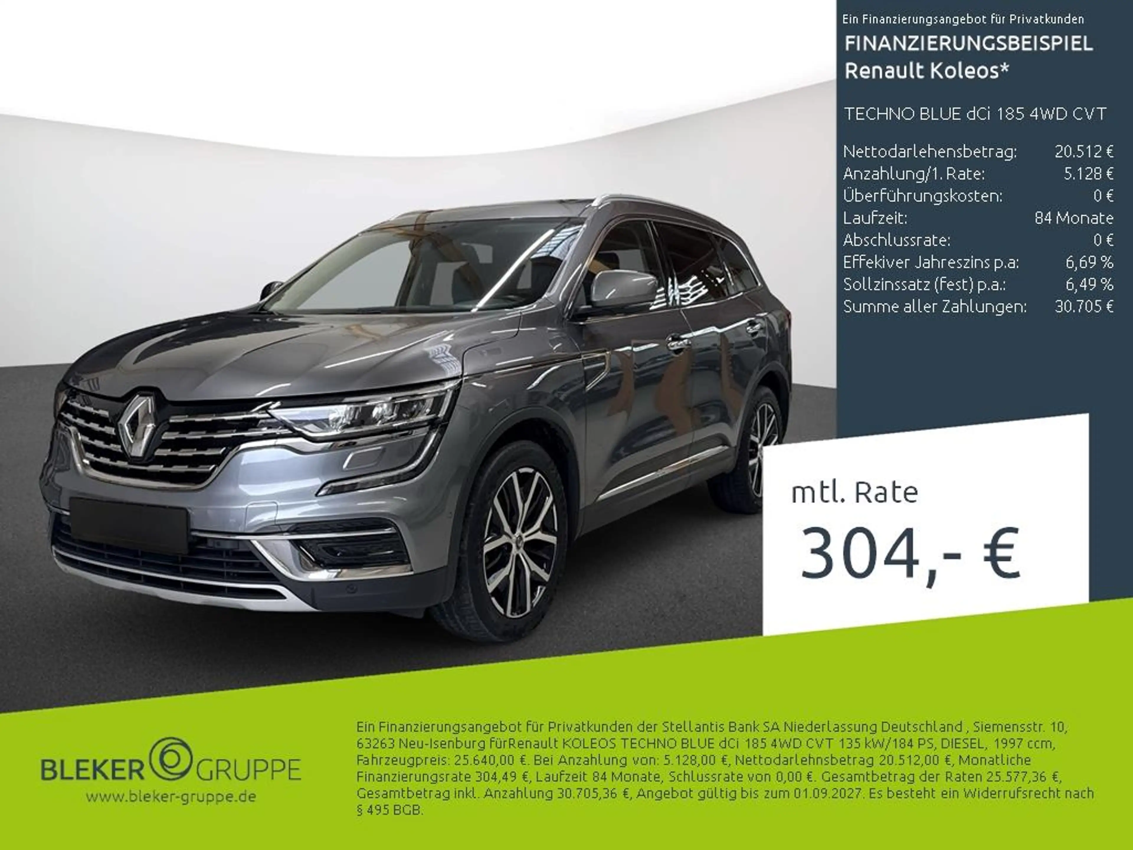 Renault Koleos TECHNO BLUE dCi 185 4WD CVT