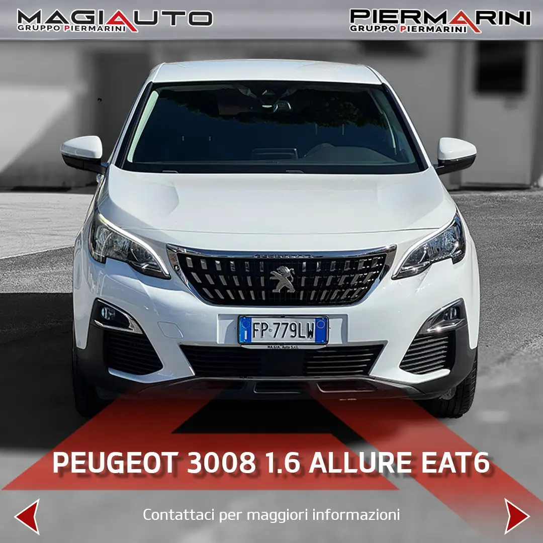 Peugeot 3008 3008 BlueHDi 120 S&S EAT6 Allure Wit - 2