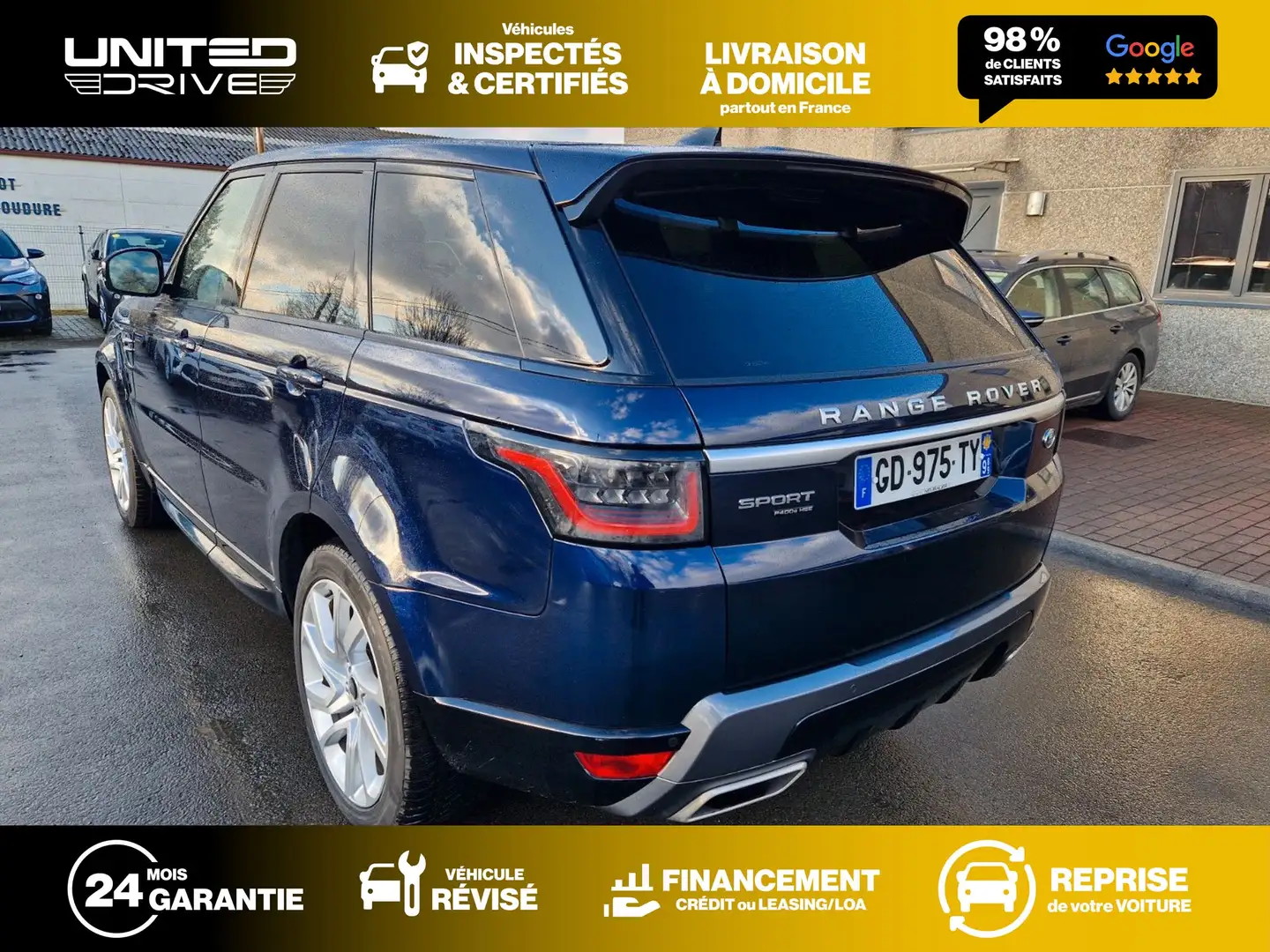 Land Rover Range Rover Sport P400e HSE HYBRIDE 404CV Bleu - 2