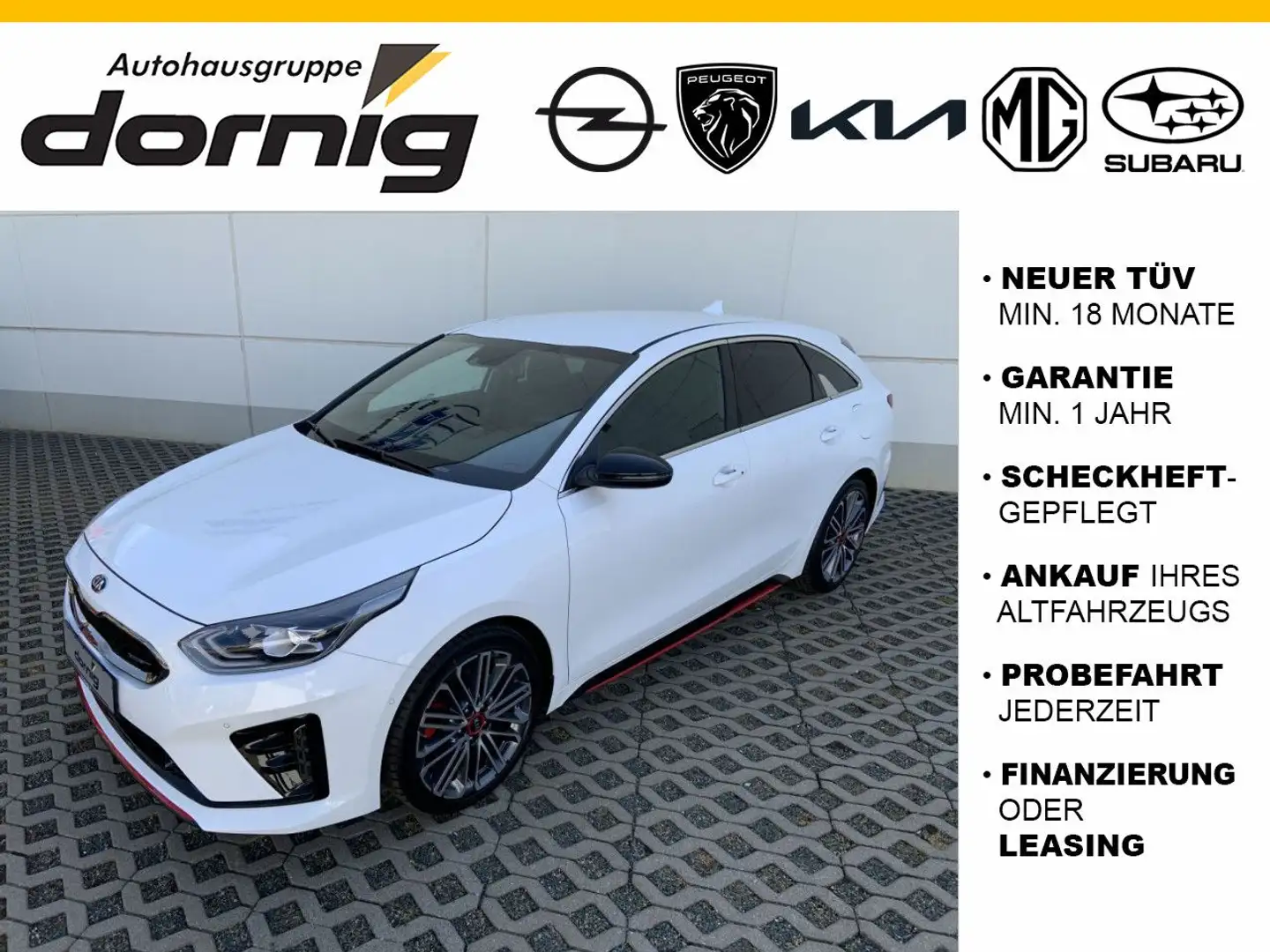 Kia ProCeed / pro_cee'd ProCeed 1.6 T-GDI GT DCT7 Komfort, Nav Weiß - 1