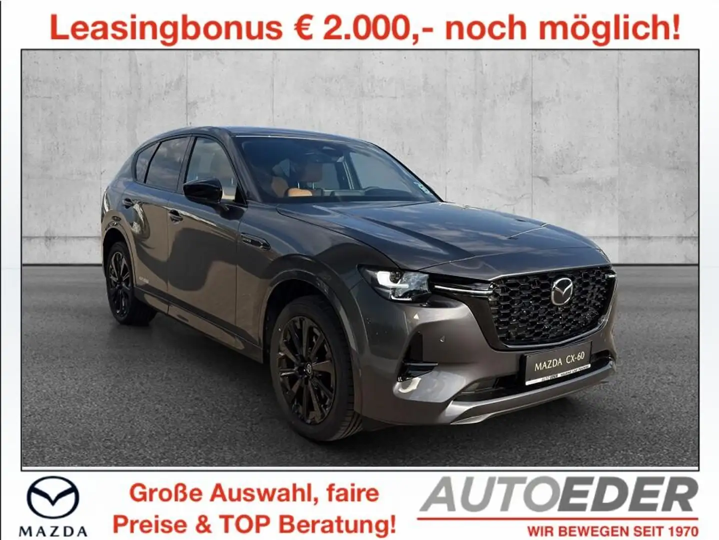 Mazda CX-60 3.3L e-SKYACTIV D AWD HOMURA Aut. Grau - 1