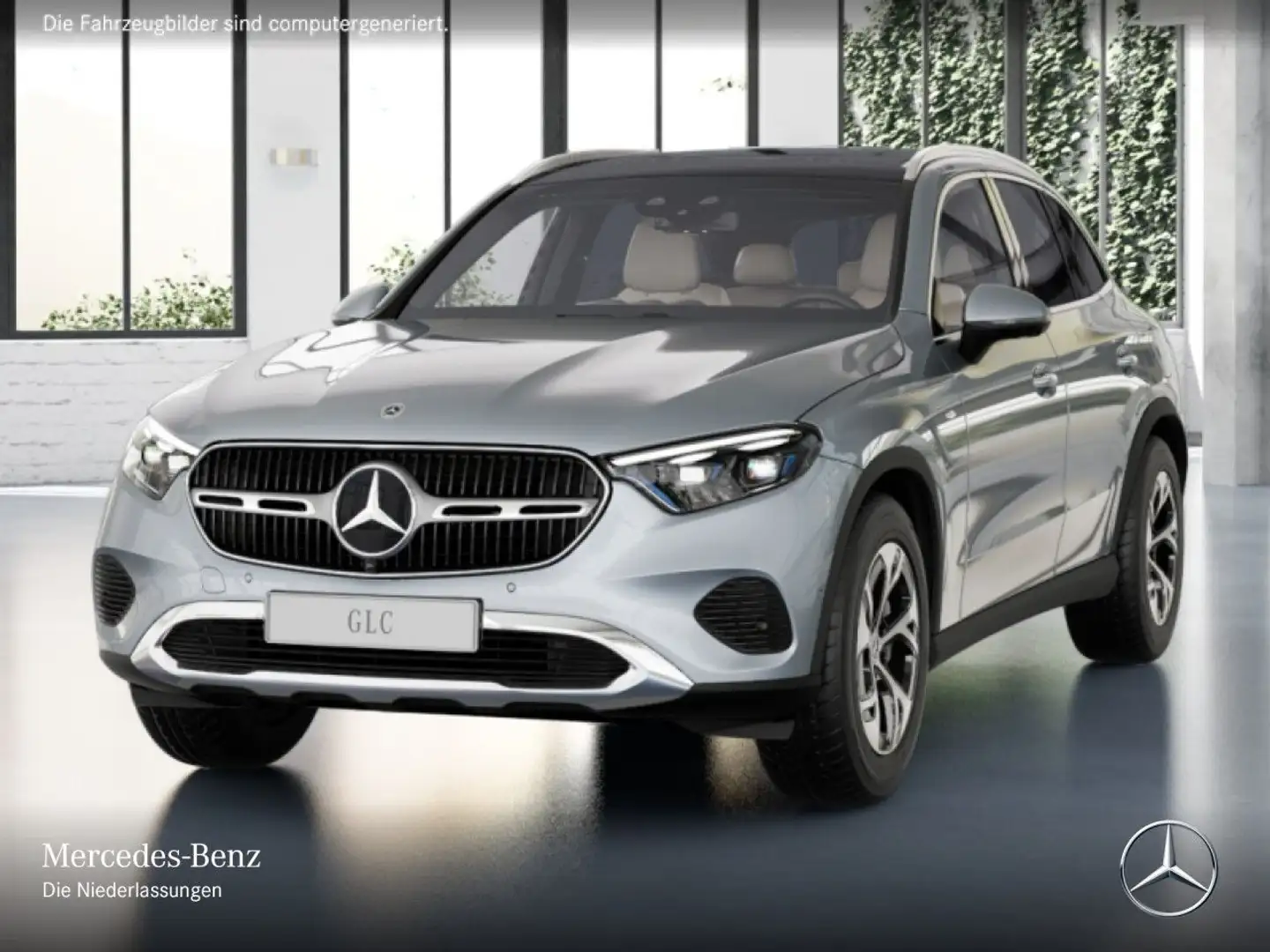 Mercedes-Benz GLC 300 de 4M AVANTG+PANO+AHK+BURMESTER+SITZKLIMA Silber - 2