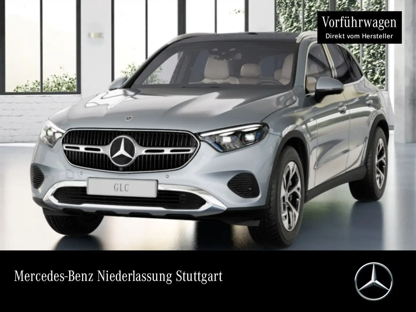 Mercedes-Benz GLC 300 de 4M AVANTG+PANO+AHK+BURMESTER+SITZKLIMA Silber - 1